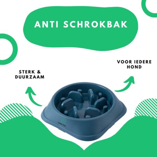 Anti Schrokbak Hond - Maat M - 20,5 CM - Afbeelding 2
